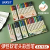Bao Ke S41 Small regular script Painting Pen, soft-tipped and elegant pen, New National Color student Handbook Painting Outlining watercolor calligraphy pen details Picture